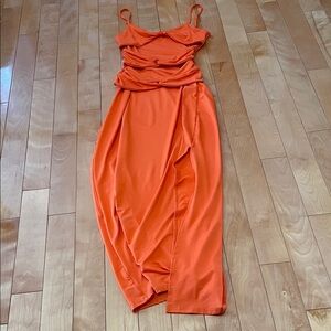 M.   Gorgeous Orange Women's Dress